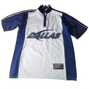 Vintage NBA Dallas Mavericks Air Zoom 1/4 Zip Warmup Jersey. Men's Small